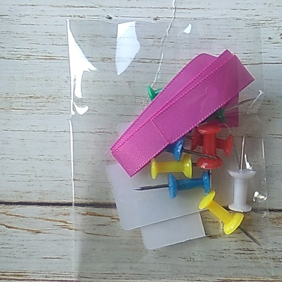 Pink felt Hexagon Bulletin Board New - Picture 2 of 2